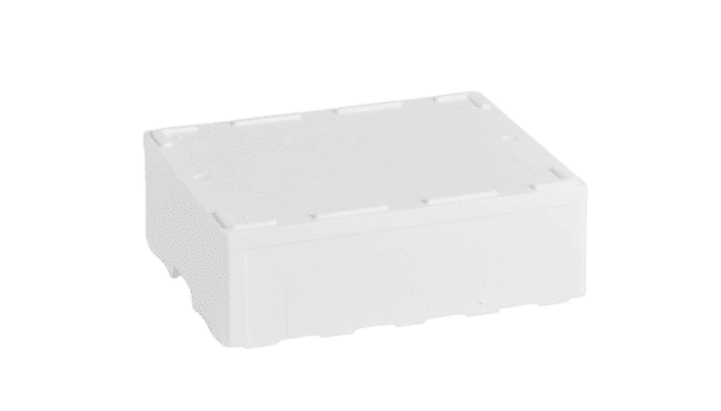 EPS doboz 22 L, szivárgónyílások nélkül, 600 x 400 x 185 mm - 1 raklap (60 darab)
