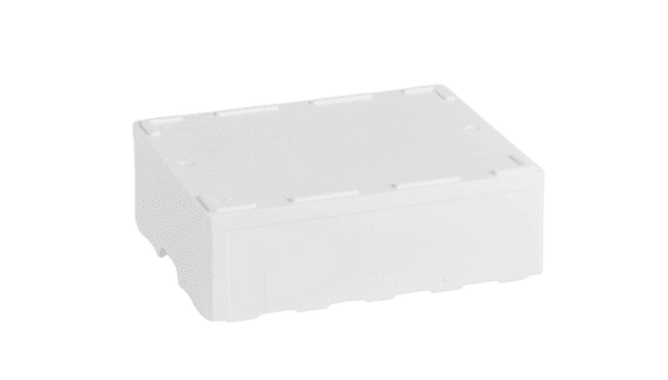 EPS doboz 22 L, szivárgónyílások nélkül, 600 x 400 x 185 mm - 1 raklap (60 darab)